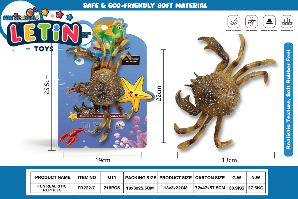 Large Realistic Crab Figure