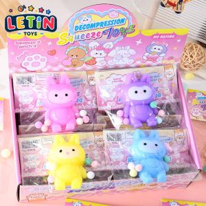 16pcs Standing Labubu Squishy Toy (4 Colors)