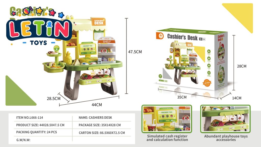 Cashier / Shopping Desk Play Set