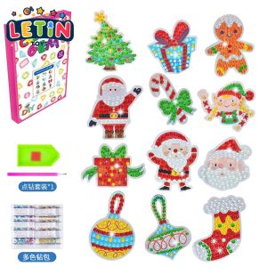 DIY 5D Diamond Painting Christmas Stickers