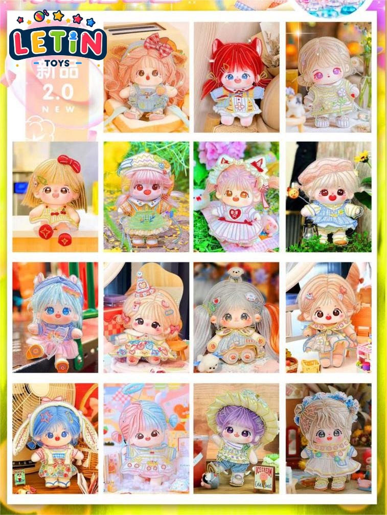 Cotton Doll Diamond Sticker Art (Assorted)