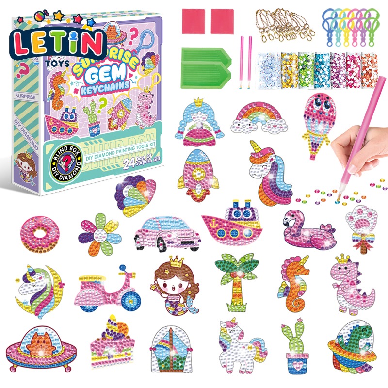 Surprise Blind Box Diamond Sticker Art (24 Pcs)
