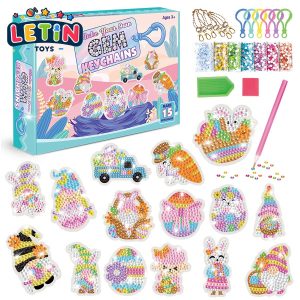 Easter DIY Diamond Painting Keychain Kit