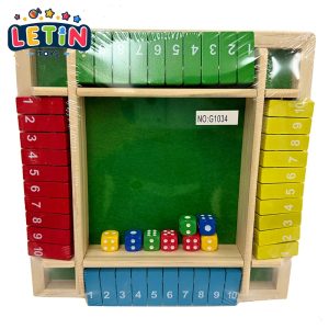 Wooden Number Flip Board Game