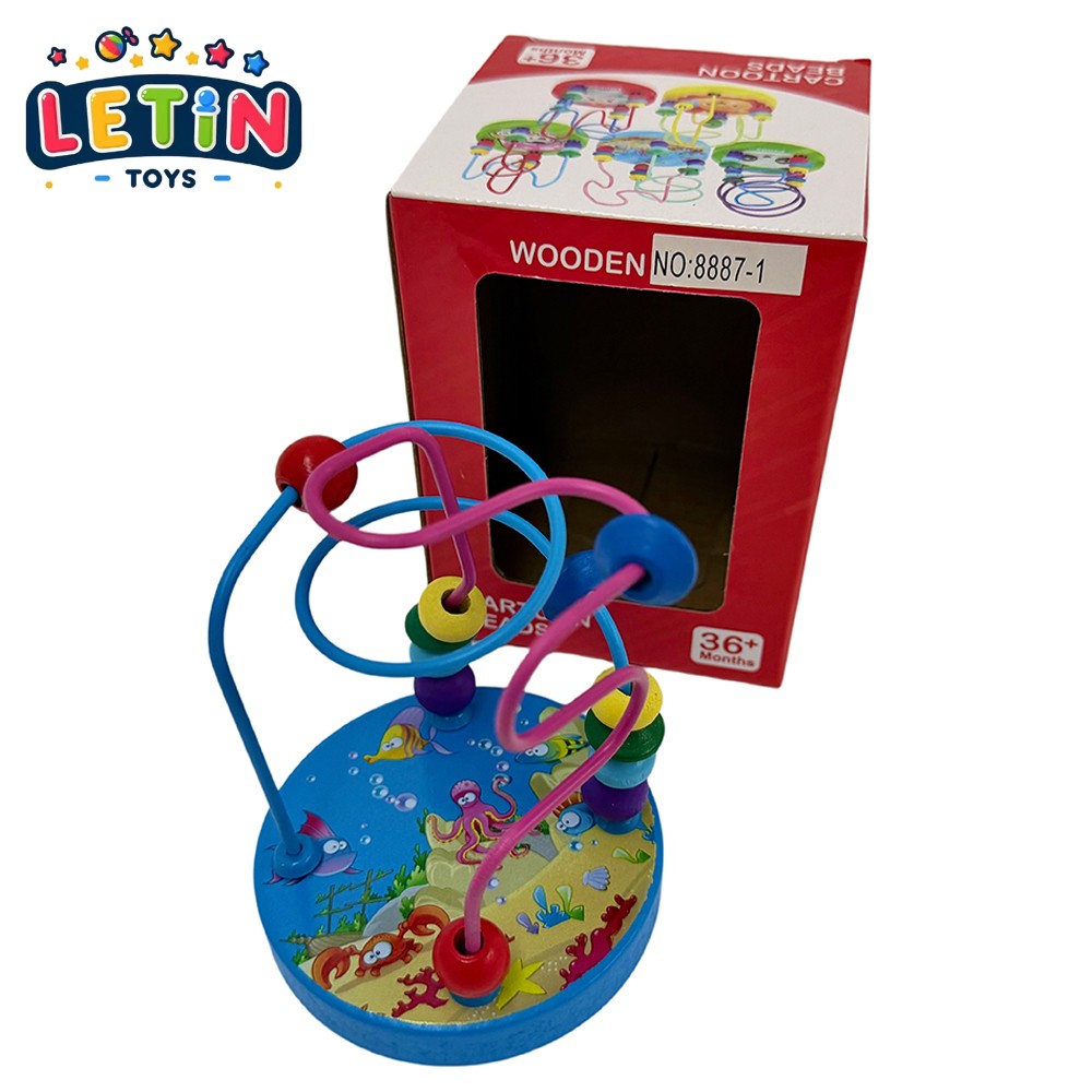 Wooden Ocean Animals Bead Maze