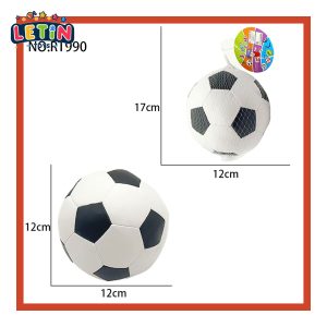 5-Inch Black and White Soft Fabric Soccer Ball