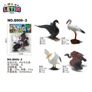 4-Piece Realistic Bird Figurine Set