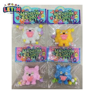 16 pcs Buck-Tooth Puppy Squishy Squeeze Toy Set (4 Colors)