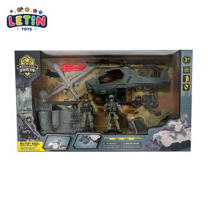 Large Military Battle Playset with Soldiers & Vehicles