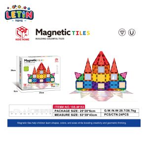 50 pcs Magnetic Tile Building Set (7.5 cm)