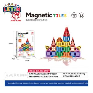 38 pcs Mini Magnetic Tile Building Set (3.75 cm)