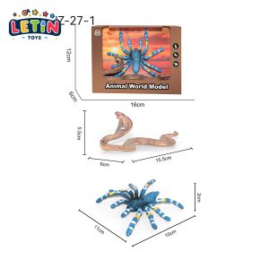 Solid Spider and Cobra Animal Figure Set