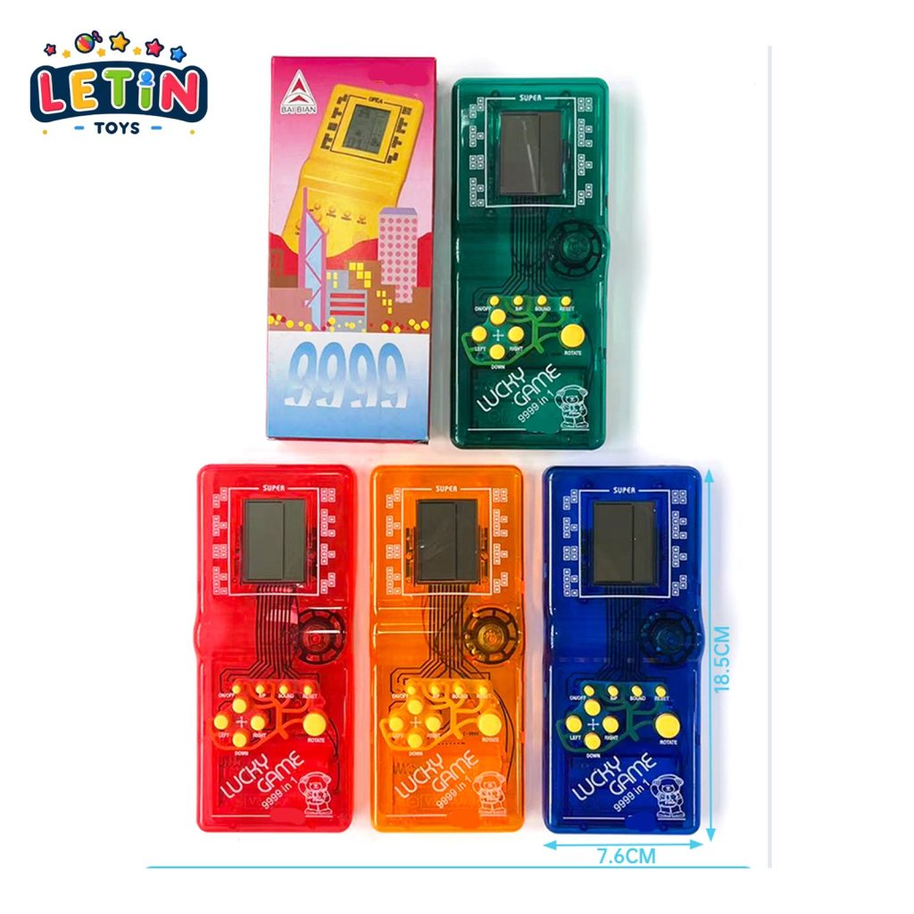 Transparent Handheld LCD Game Console, Assorted Colors