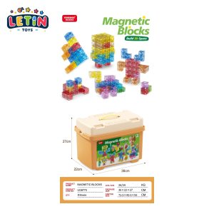 250-Piece Jumbo Magnetic Blocks with Storage Bucket