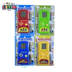 Q-King Handheld LCD Game Console with Batteries, 4 Colors