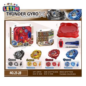 Die-Cast Alloy Spinning Top Set with Ripcord Launcher