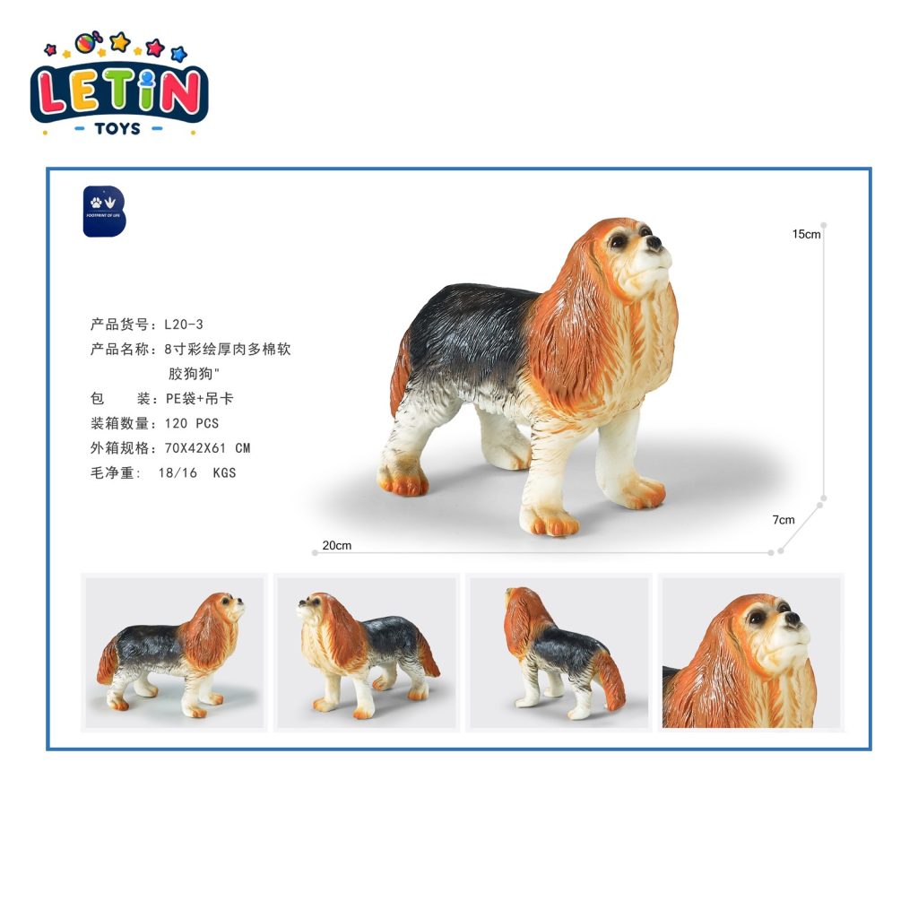 8-Inch Soft Vinyl Cocker Spaniel Dog Figure