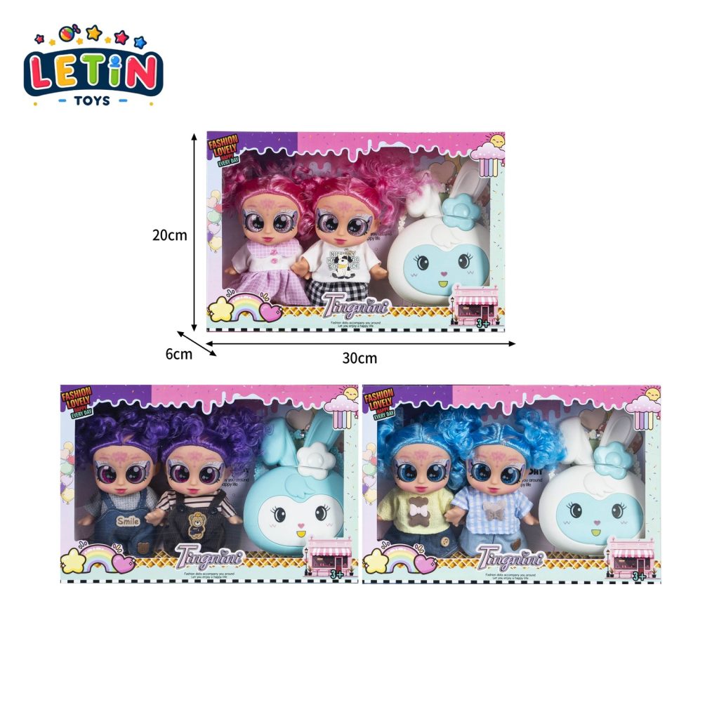 7-Inch Fashion Vinyl Doll Set with Accessories