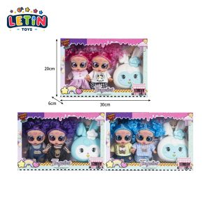 7-Inch Fashion Vinyl Doll Set with Accessories