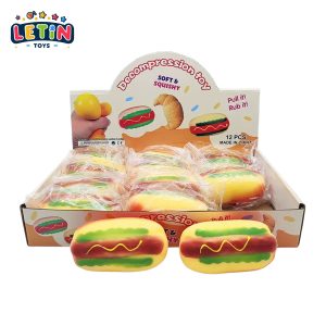 12PCS Realistic Hot Dog Squishy Toy Set