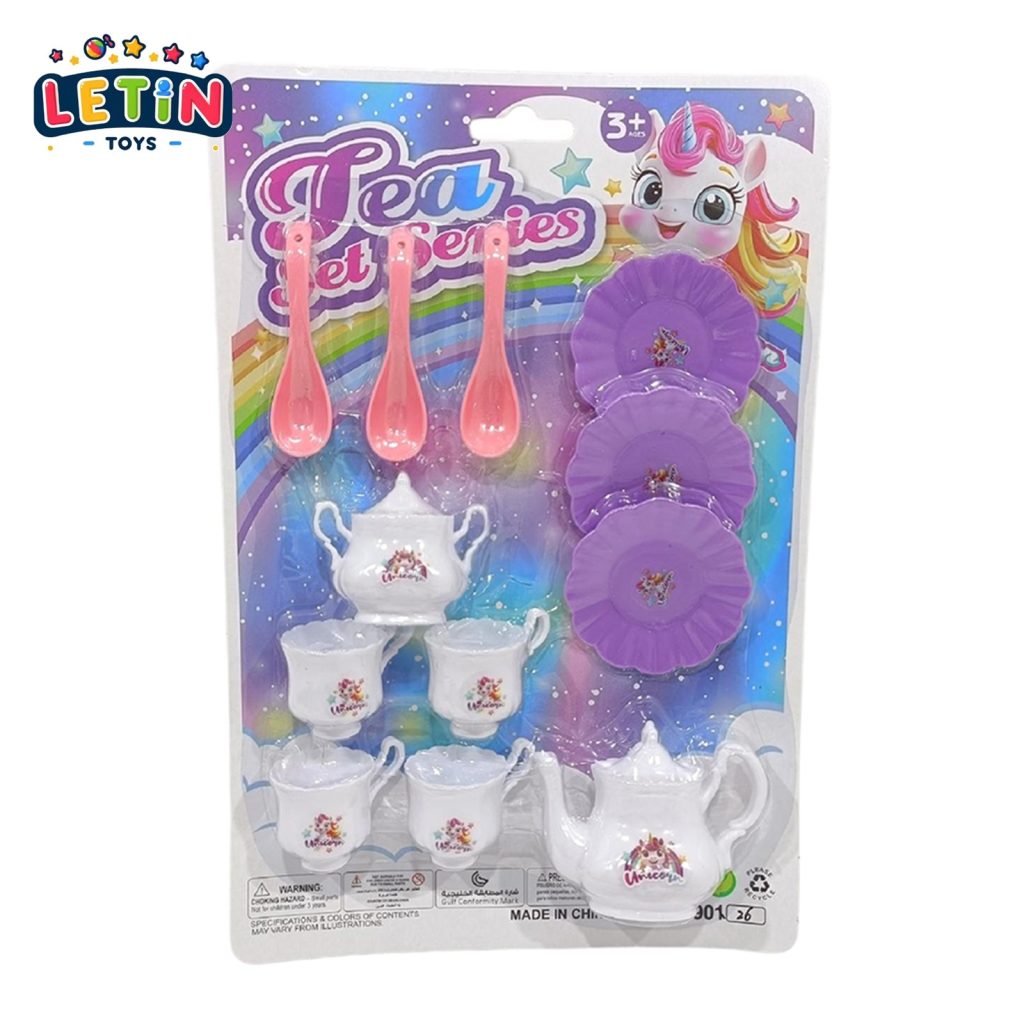 Pretend Play Cartoon Tea Party Set