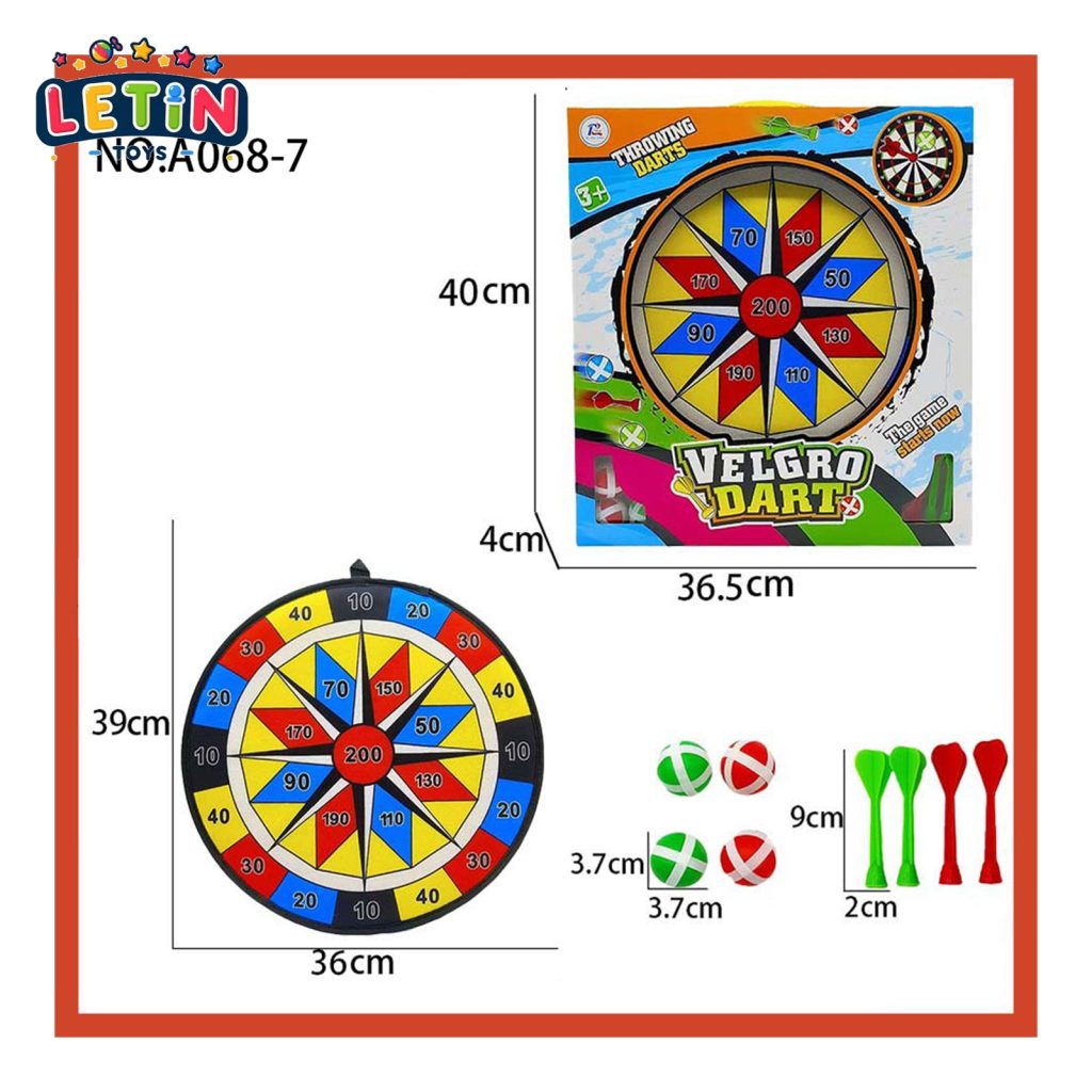 36CM Number Fabric Dart Target Set