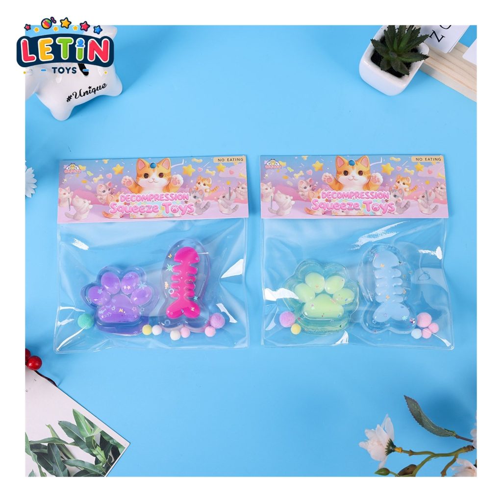 Fish Bone Squeeze Fidget Toy 2 Colors