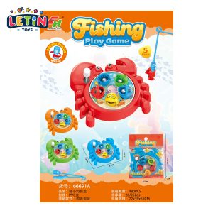 Crab Wind-Up Fishing Game Plate, 4 Colors