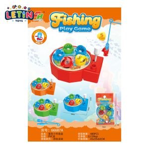 Diamond Wind-Up Fishing Game Plate, 4 Colors