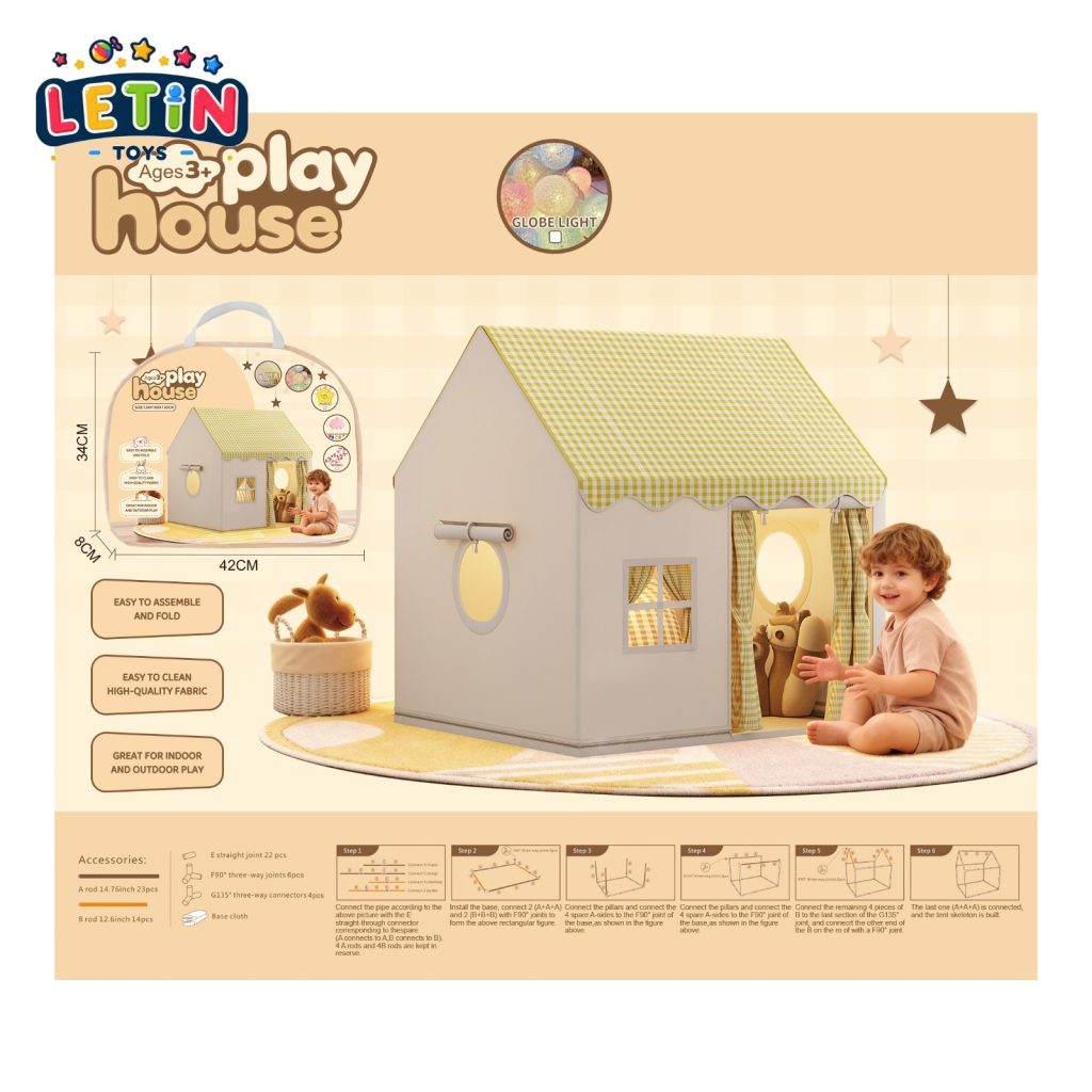 Kids Play Tent with LED Lights