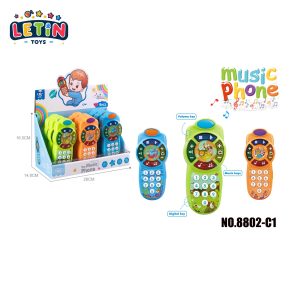 9-Piece Baby Learning Toy Phone Set with Light and Music, 3 Colors