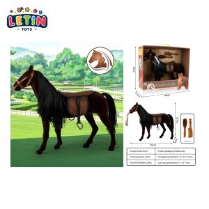 Pretend Play Toy Horse with Comb and Mirror