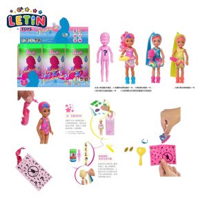 6-Piece Bath Bomb Surprise Doll Set with Outfits, 3 Styles