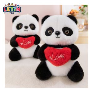 Heart Panda Plush Toy