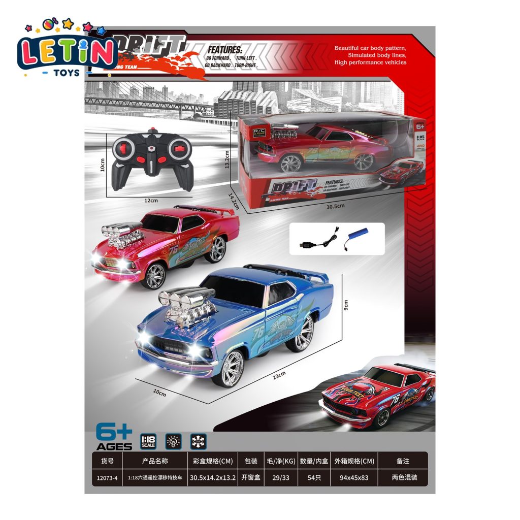 Colour Plated Ford Drift RC Car with USB, 2 Colours