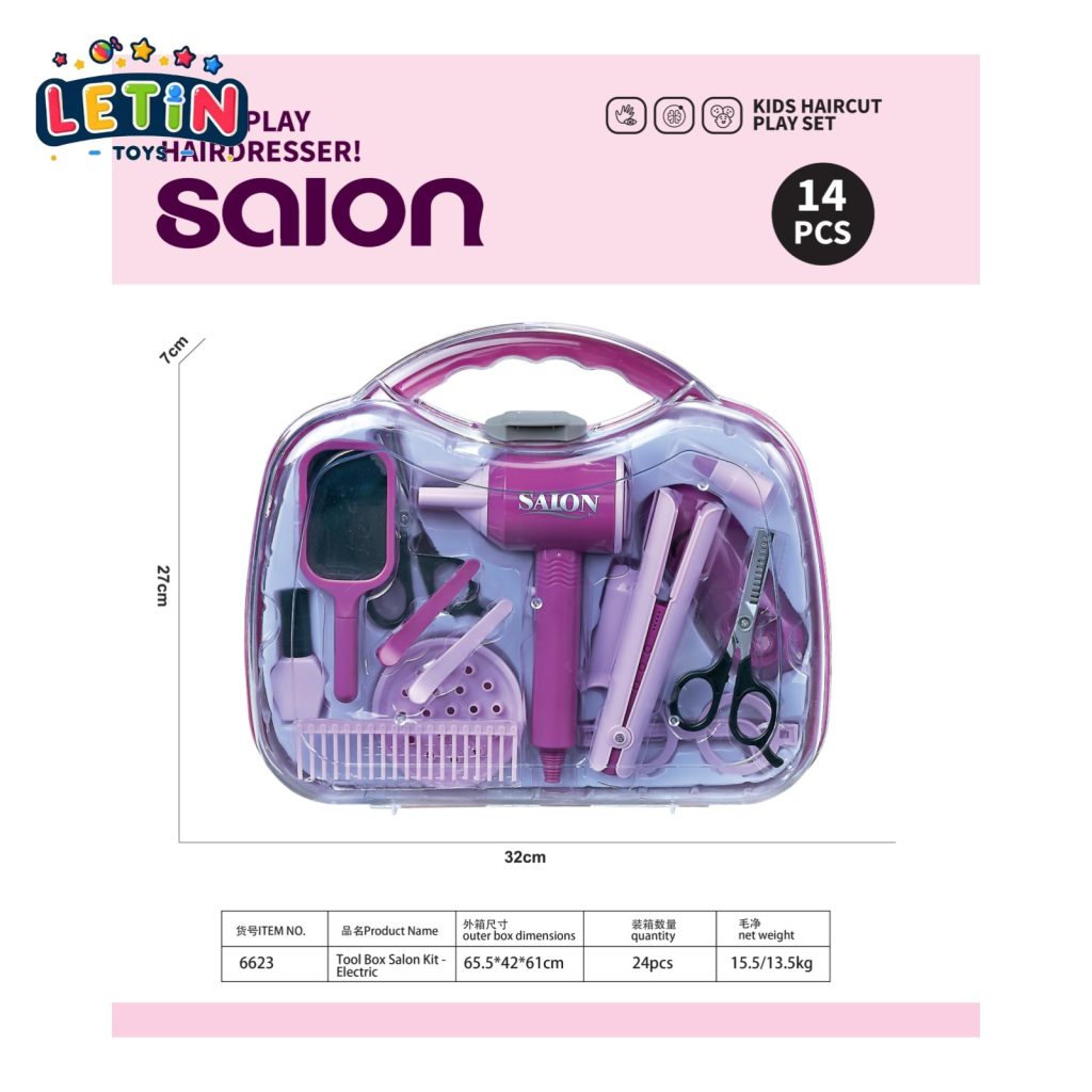 14PCS Electric Hair Salon Play Set