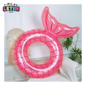 70cm Pink Mermaid Tail Swim Ring