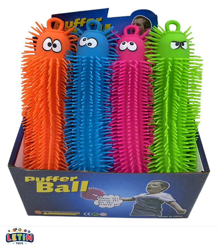 28cm Light-Up Puffer Caterpillar (6 Pcs)