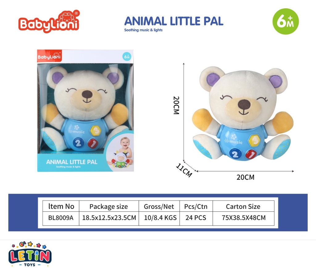Musical Light-Up Teddy Bear Soother