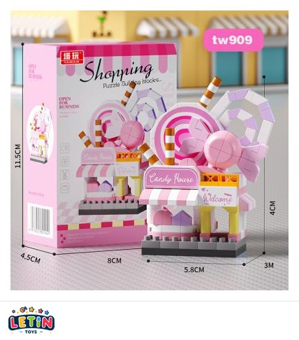 Mini Candy Shop Building Blocks (214 Pcs)