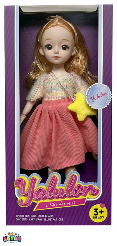 12-Inch 3D Eyes Jointed Fashion Doll