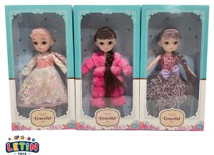 3 Styles 3D Eyes 11-Joint Fashion Doll 12 inch