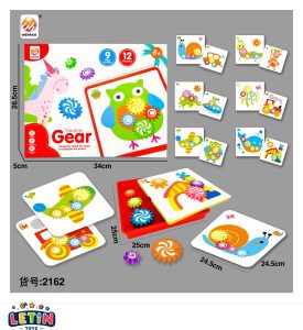 Gear Puzzle Board Game with 12 Challenge Cards