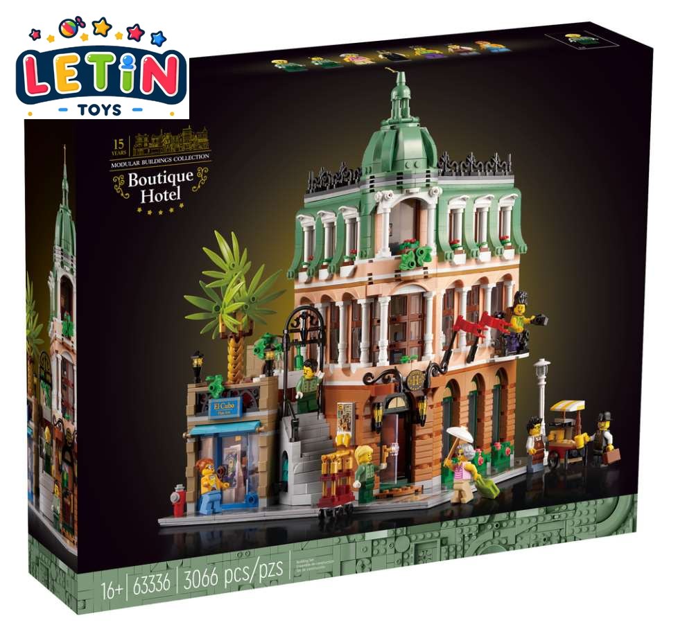 3066-Piece Boutique Hotel Building Block Set