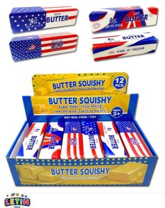Mini Flag Butter Stick Squishy Toy 4 Styles