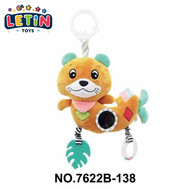 Baby Plush Tiger Crib Hanging Rattle Toy