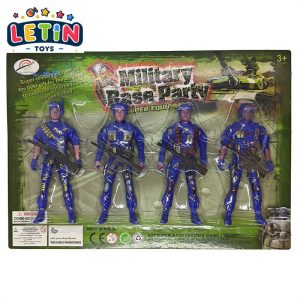 4PCS Soldier Action Figure Play Set on Blister Card