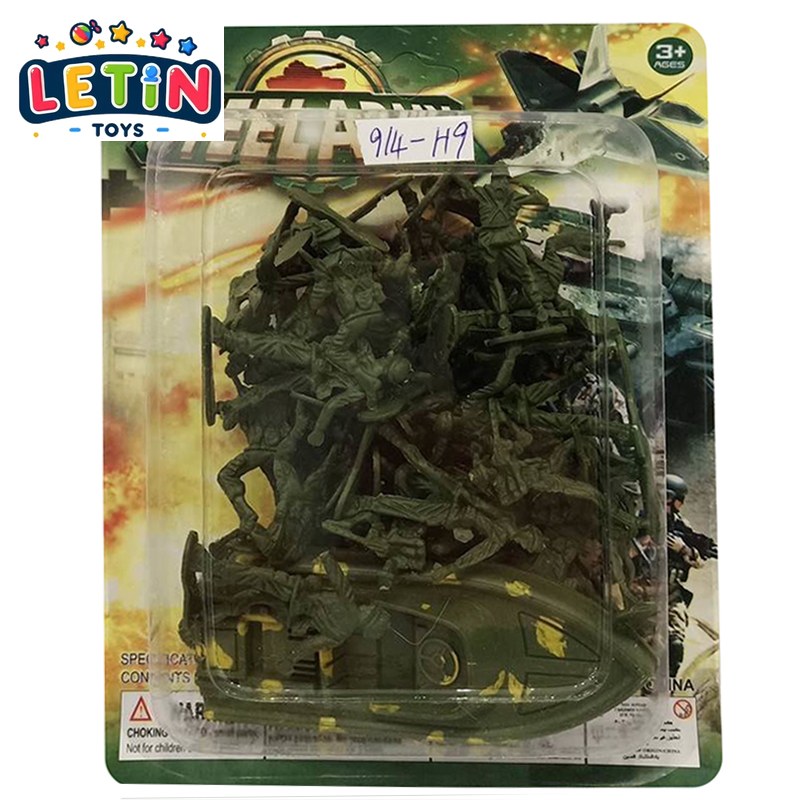 Army Men Soldier Set with Landing Boat and Accessories