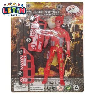 Fire Rescue Play Set with Firefighter Figure and Fire Truck