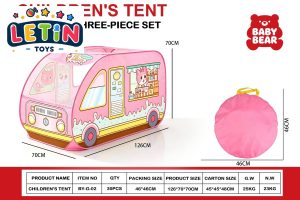 Pink Camper Van Kids Play Tent and Ball Pit Set